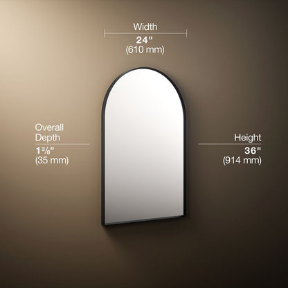 3/4 view of product with dimensions