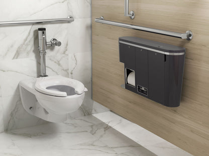 KOHLER K-30666-LWG Clean Haven Hygiene Station with Menstrual Product Dispenser, Left Mount