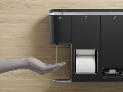 KOHLER K-30666-LWG Clean Haven Hygiene Station with Menstrual Product Dispenser, Left Mount