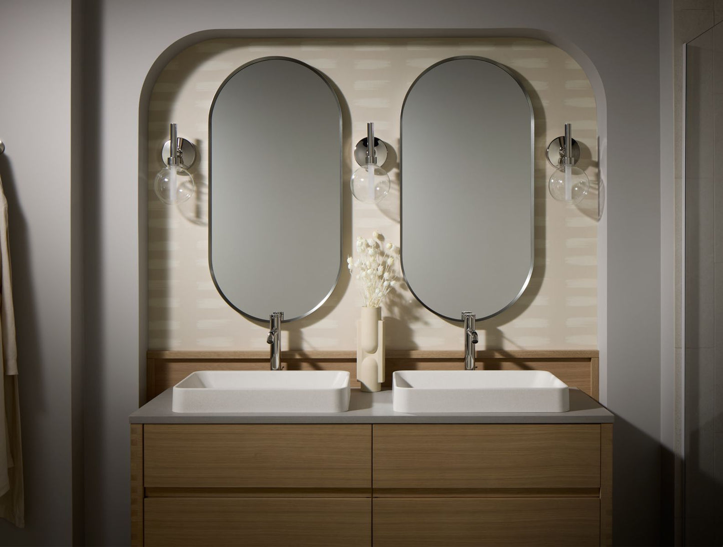 KOHLER WasteLAB Vox 23" rectangular vessel bathroom sink, no overflow