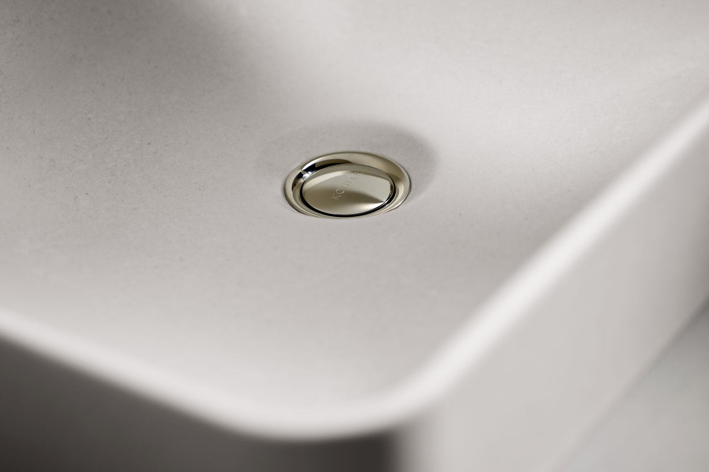 KOHLER WasteLAB Vox 23" rectangular vessel bathroom sink, no overflow