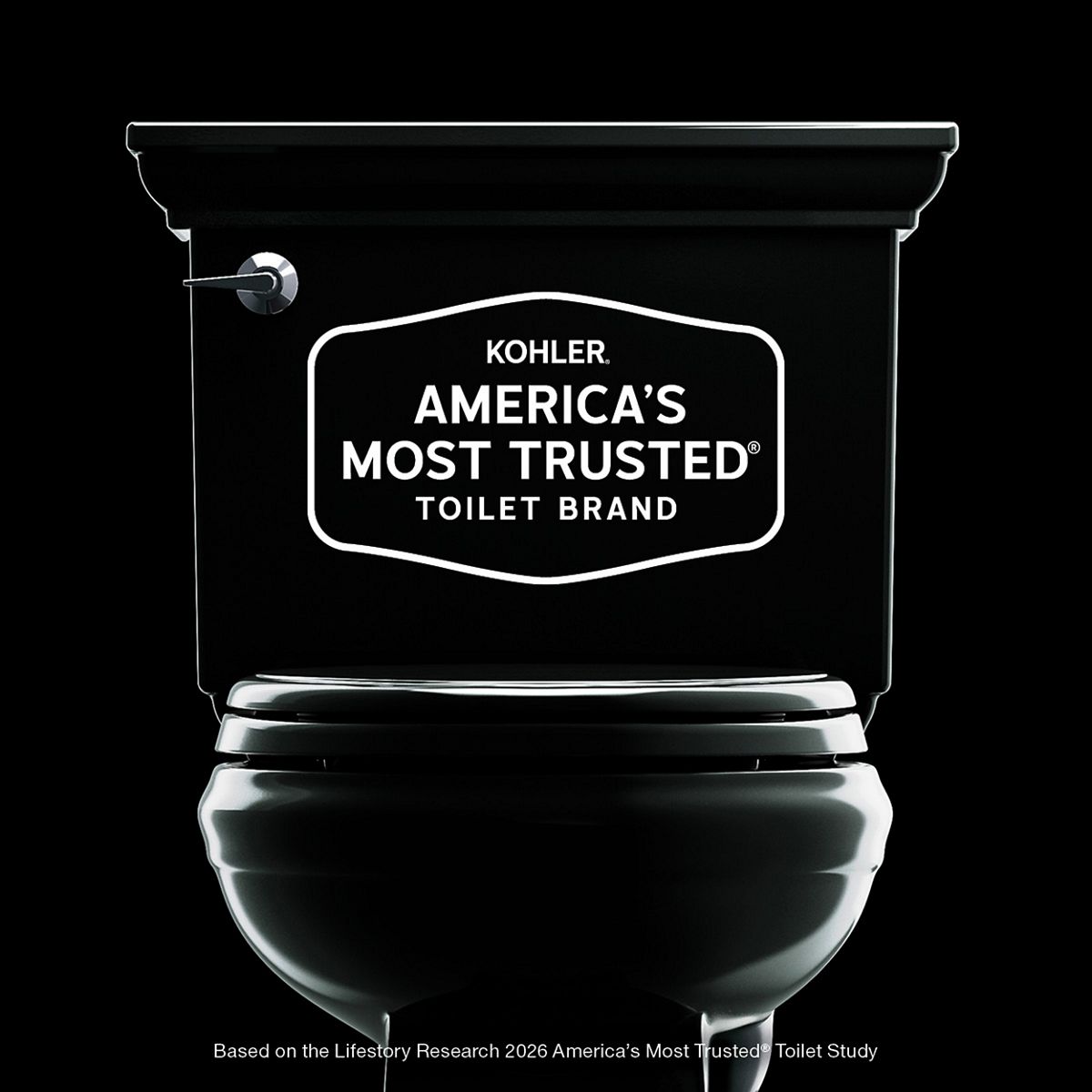 KOHLER K-30688 Kelston ContinuousClean Tall Two-piece Elongated Toilet, 1.28 GPF