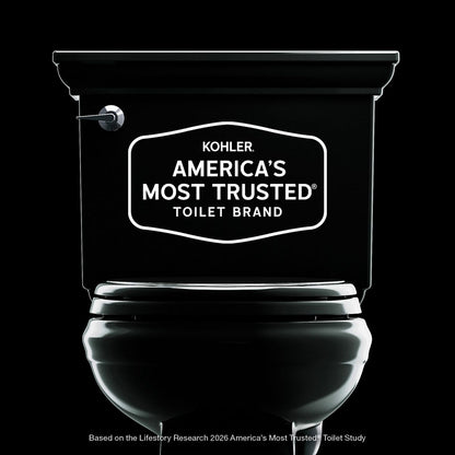 KOHLER K-30688 Kelston ContinuousClean Tall Two-piece Elongated Toilet, 1.28 GPF