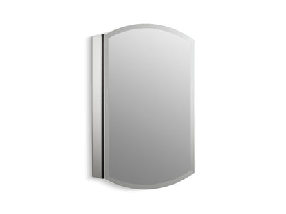 KOHLER K-3073 Archer 20" W x 31" H aluminum single-door medicine cabinet, beveled edges