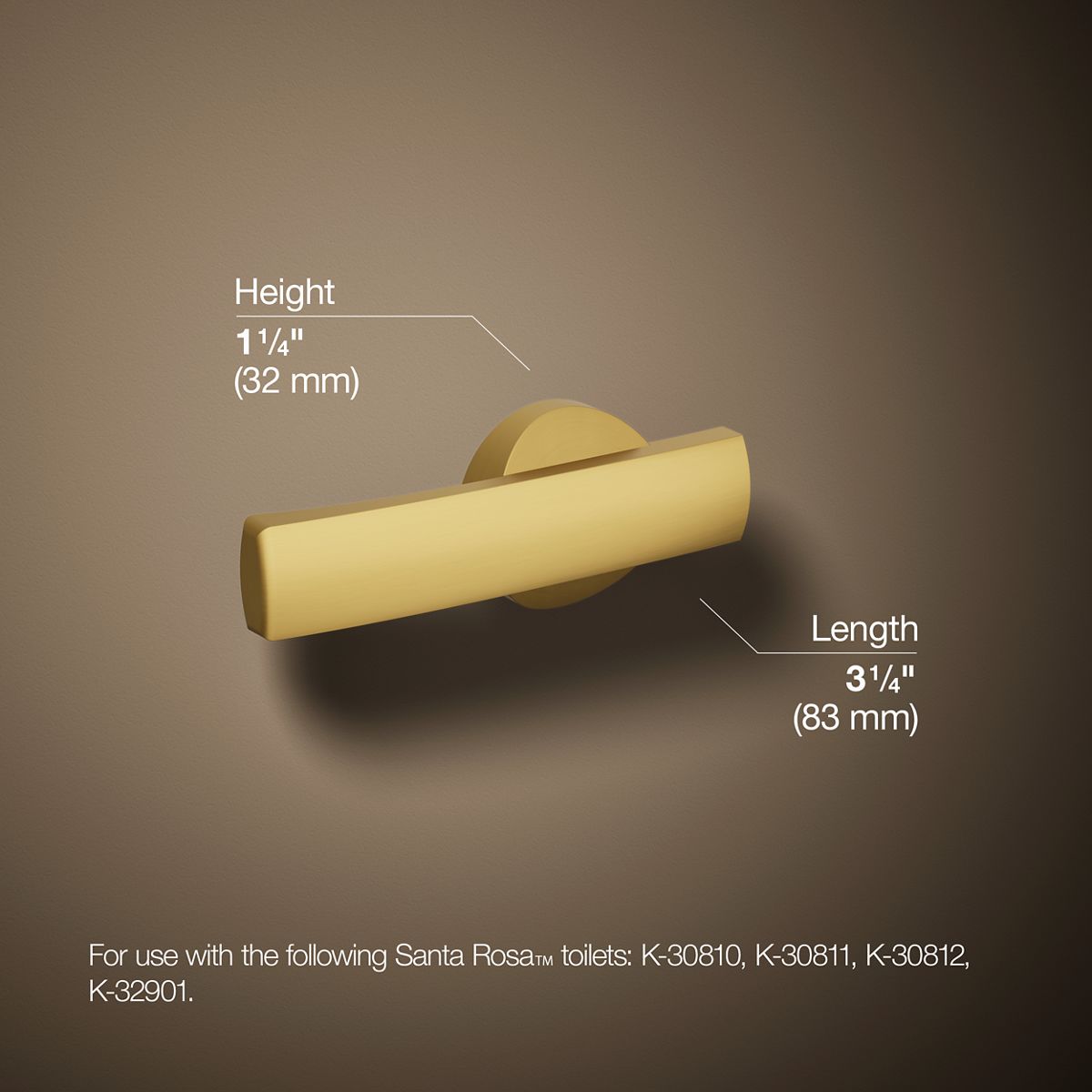 KOHLER K-30919-L Santa Rosa Left-hand trip lever