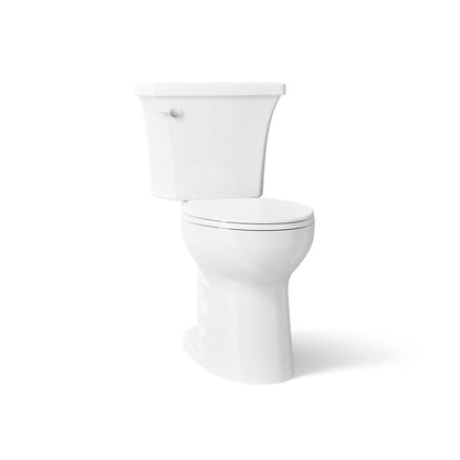 KOHLER K-31096 Highline Arc The Complete Solution® Two-piece Elongated Toilet, 1.28 GPF, White - 3/4 view of product