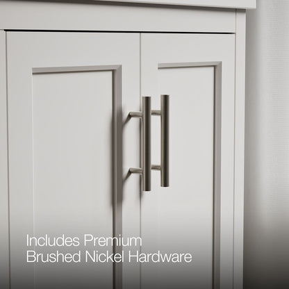 KOHLER K-31244-ASB Quo 36" Bathroom Vanity Cabinet with Sink and Quartz Top, White - Detail image of a product feature