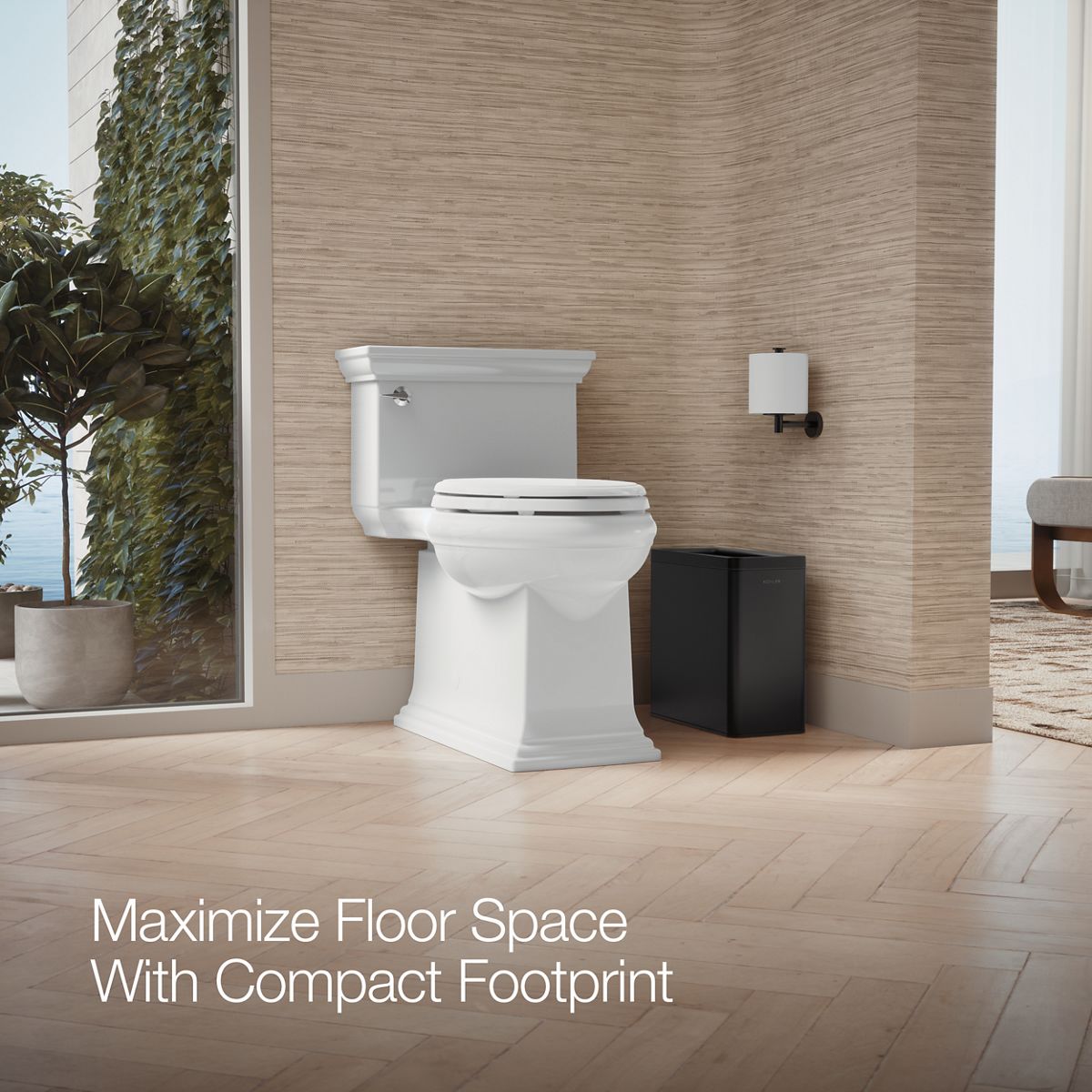 KOHLER K-31313 12-liter open-top trash can