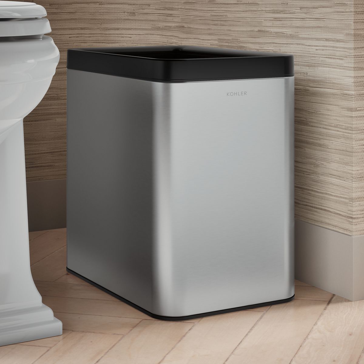 KOHLER K-31314 25-liter open-top trash can