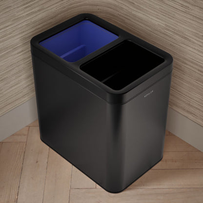 KOHLER K-31315 22-liter dual-compartment open-top trash can