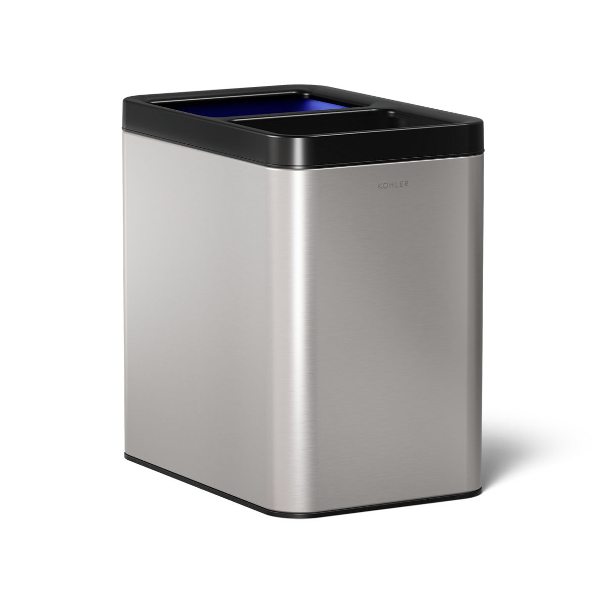 KOHLER K-31315 22-liter dual-compartment open-top trash can