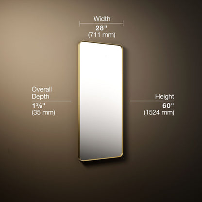 3/4 view of product with dimensions
