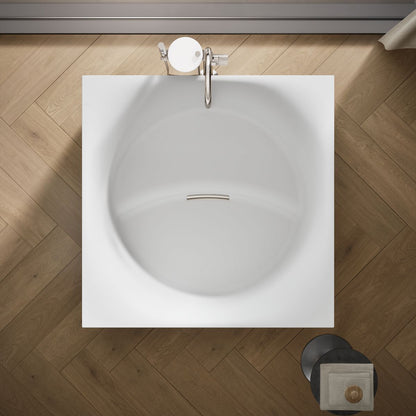 KOHLER K-31404-PF Stillness Smart Soak 46" x 46" freestanding bath