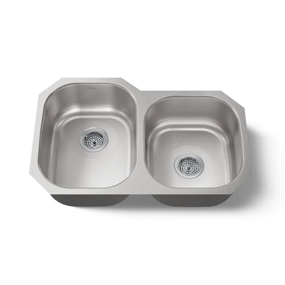 KOHLER K-3150 Undertone 31" undermount double-bowl kitchen sink