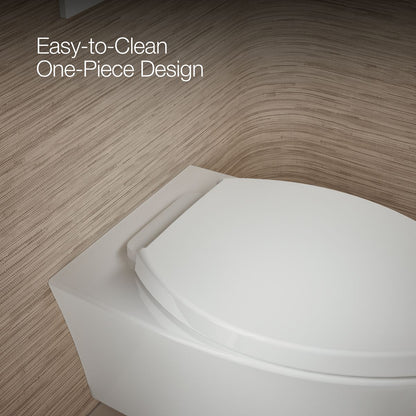 KOHLER K-31539 Veil Wall-hung compact elongated toilet, dual-flush