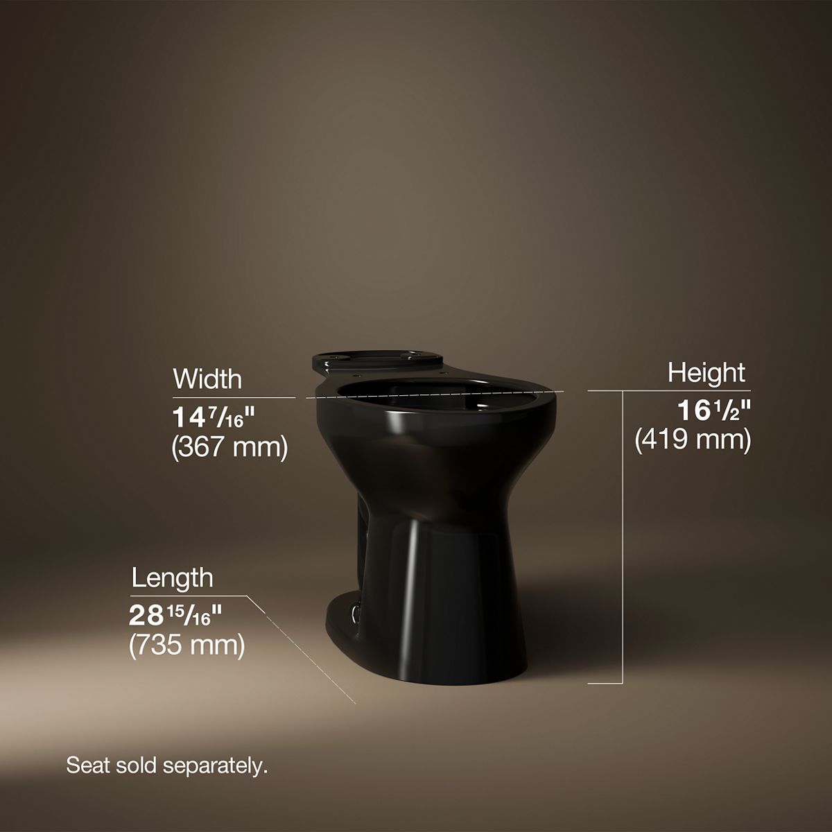 KOHLER K-31588 Cimarron Elongated toilet bowl