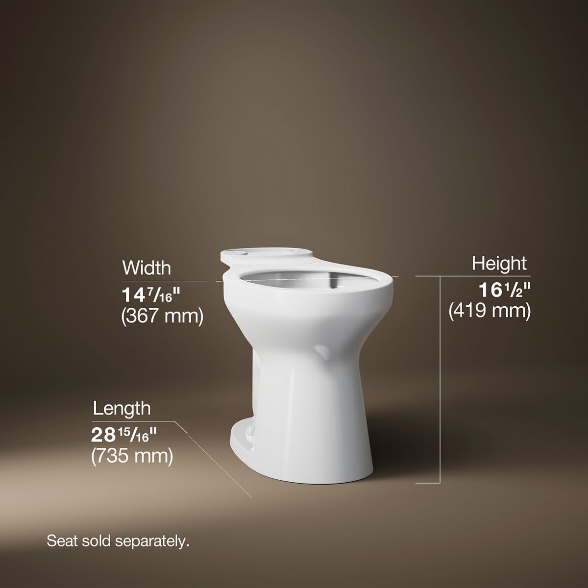 KOHLER K-31588 Cimarron Elongated toilet bowl