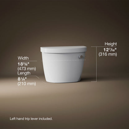 KOHLER K-31614-RA Cimarron 1.6 gpf toilet tank with right-hand trip lever