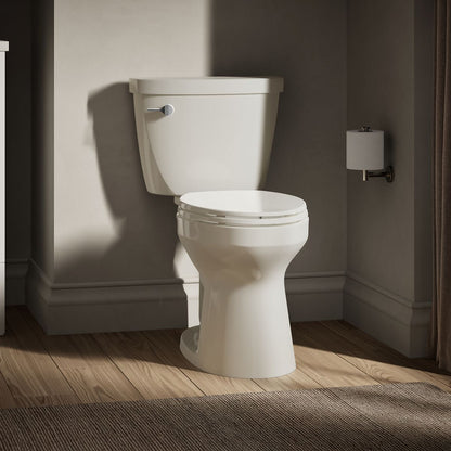 KOHLER K-31620-DRY Cimarron Two-piece Elongated Toilet, 1.6 GPF, Biscuit - image focused on single product story