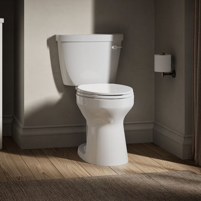 KOHLER K-31620-RA Cimarron ComForteeight Two-piece elongated 1.6 gpf chair-height toilet - White
