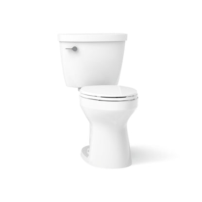 KOHLER K-31621-DRY Cimarron Two-piece Elongated Toilet, 1.28 GPF, White - 3/4 view of product
