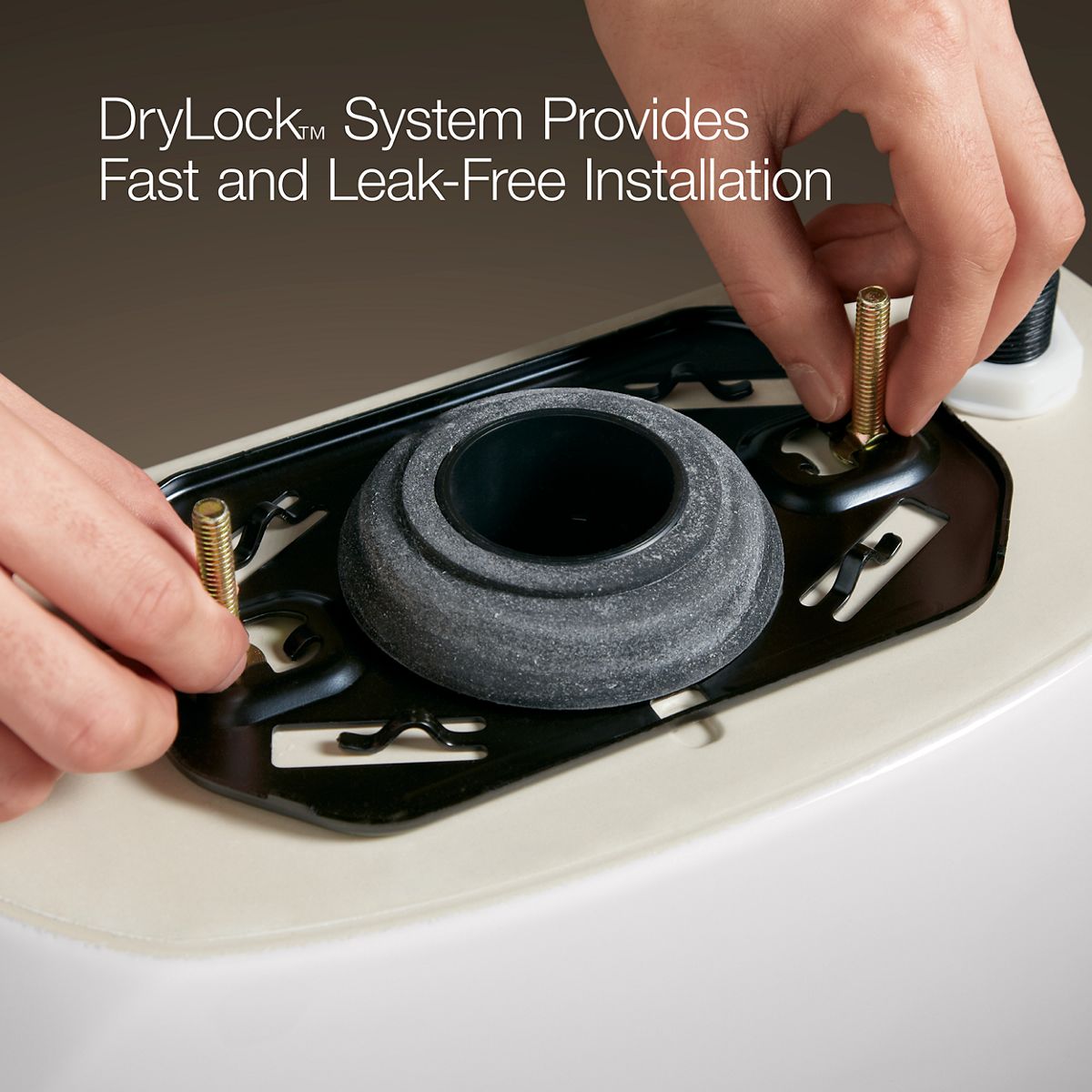 KOHLER K-31621-DRYRA Cimarron Two-piece Elongated Toilet, 1.28 GPF, White - Detail image of a product feature