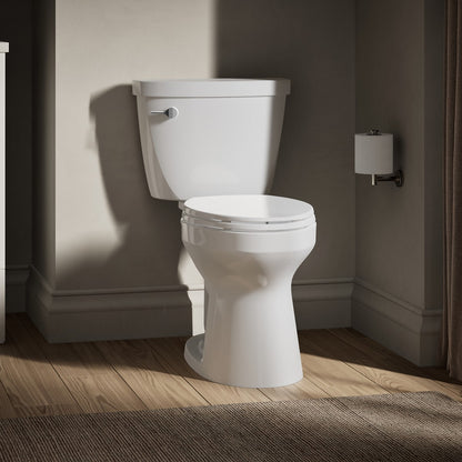 KOHLER K-31626-DRY Cimarron The Complete Solution two-piece elongated toilet, 1.28 gpf, white - view 4