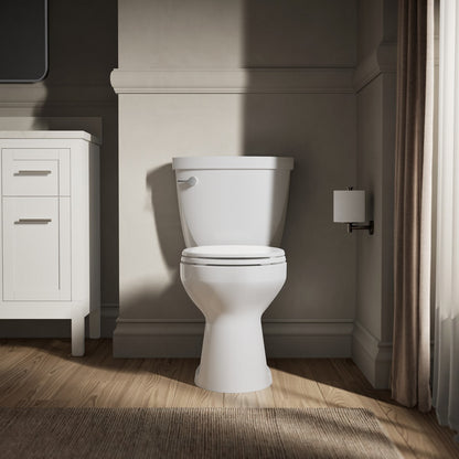 KOHLER K-31640 Cimarron ComForteeight Two-piece round-front 1.6 gpf chair-height toilet