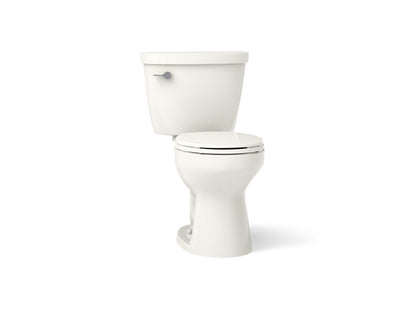 KOHLER K-31641-DRY Cimarron Two-piece Round-front Toilet, 1.28 GPF, Biscuit - 3/4 view of product