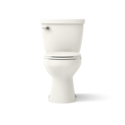 KOHLER K-31641-DRY Cimarron Two-piece Round-front Toilet, 1.28 GPF, Biscuit - front view of product
