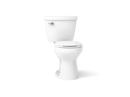 KOHLER K-31641-DRY Cimarron Two-piece Round-front Toilet, 1.28 GPF, White - 3/4 view of product