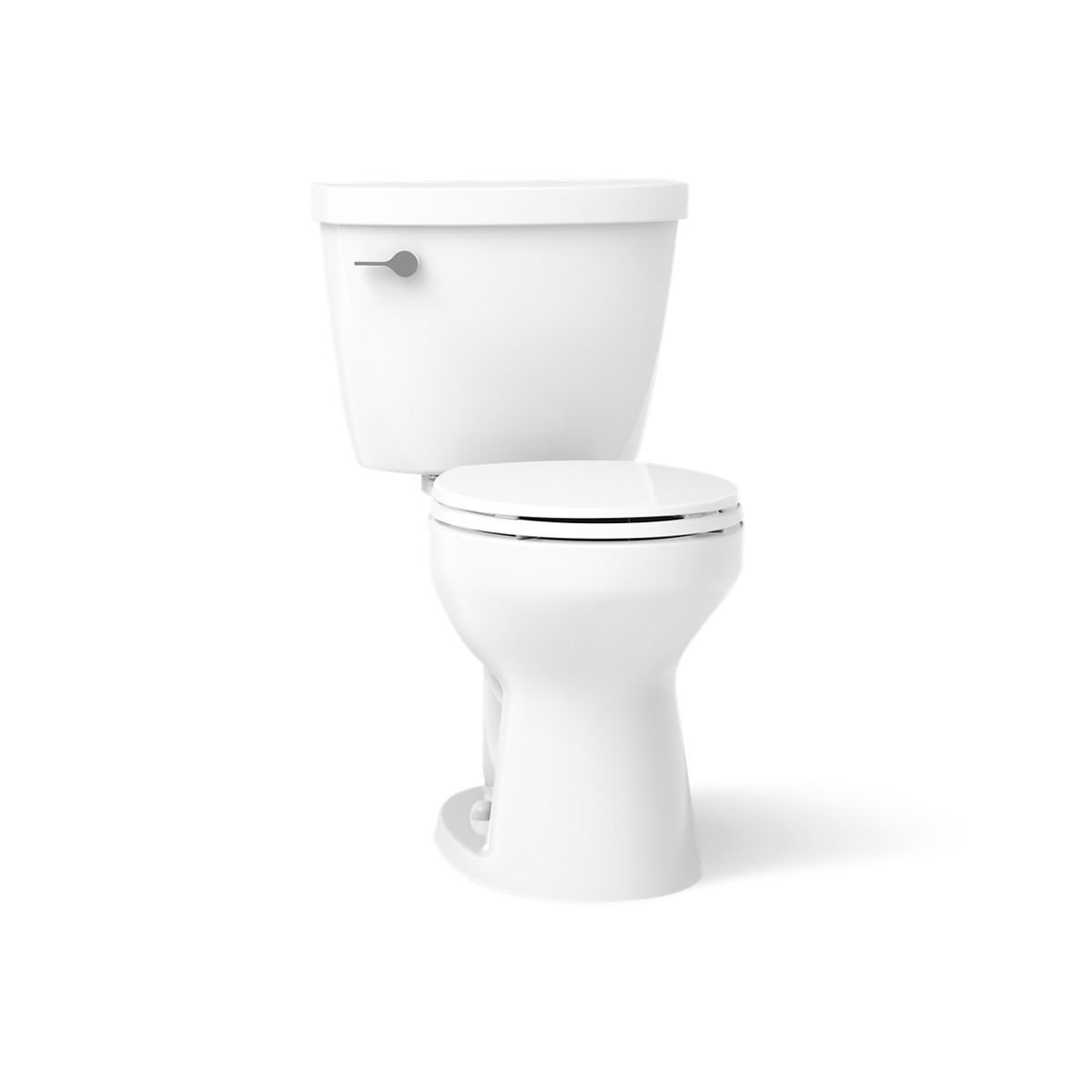 KOHLER K-31641-DRY Cimarron Two-piece Round-front Toilet, 1.28 GPF, White - 3/4 view of product