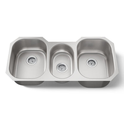 KOHLER K-3166 Undertone 41-3/4" undermount triple-bowl kitchen sink
