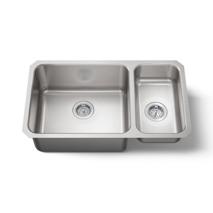 KOHLER K-3174 Undertone 31-1/2" undermount double-bowl kitchen sink