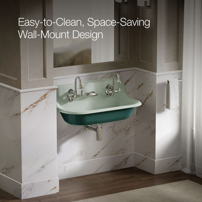 KOHLER K-3200-PAT Brockway 36" wall-mount utility sink