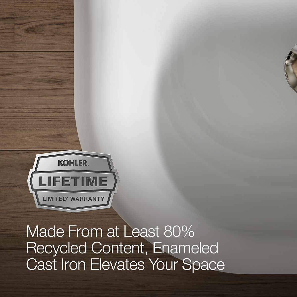 KOHLER K-3200-PAT Brockway 36" wall-mount utility sink