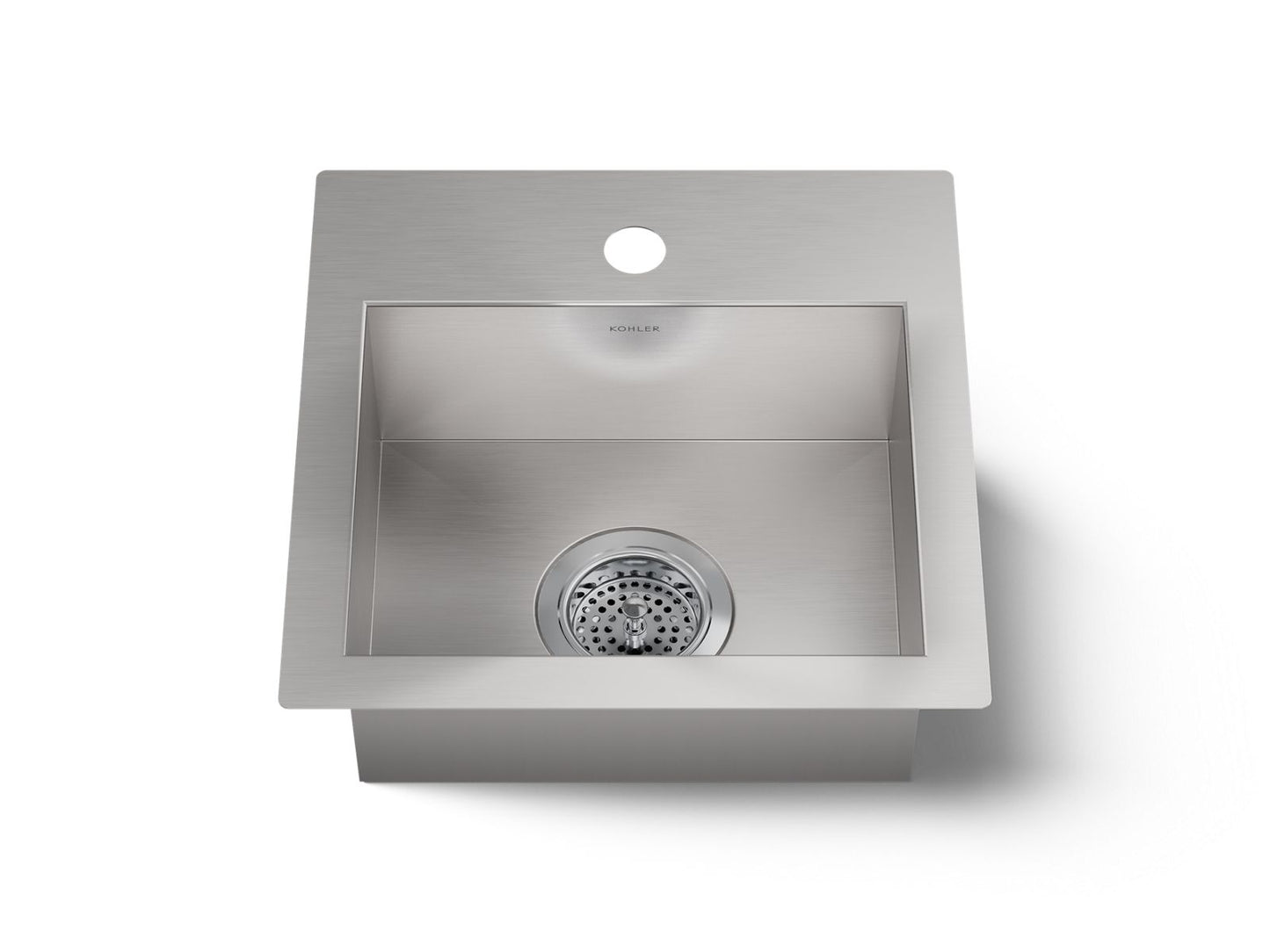 KOHLER K-32027-1 Vault 15" top-/undermount single-bowl bar sink