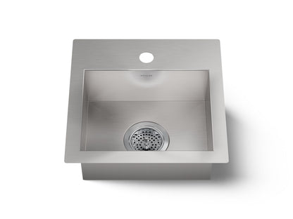 KOHLER K-32027-1 Vault 15" top-/undermount single-bowl bar sink
