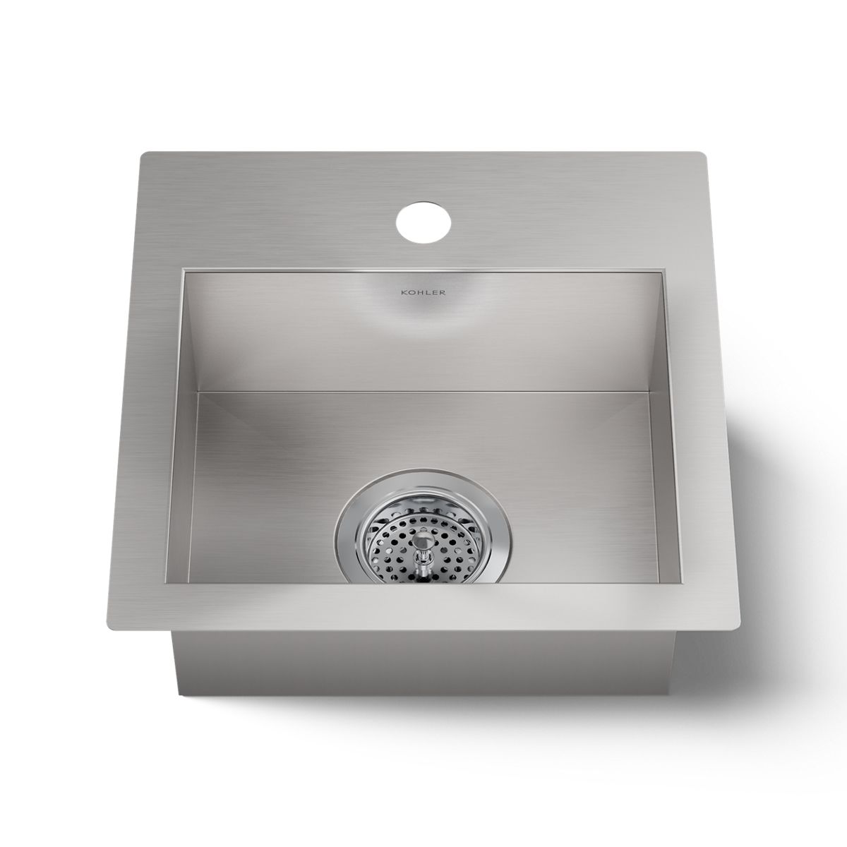 KOHLER K-32027-1 Vault 15" top-/undermount single-bowl bar sink