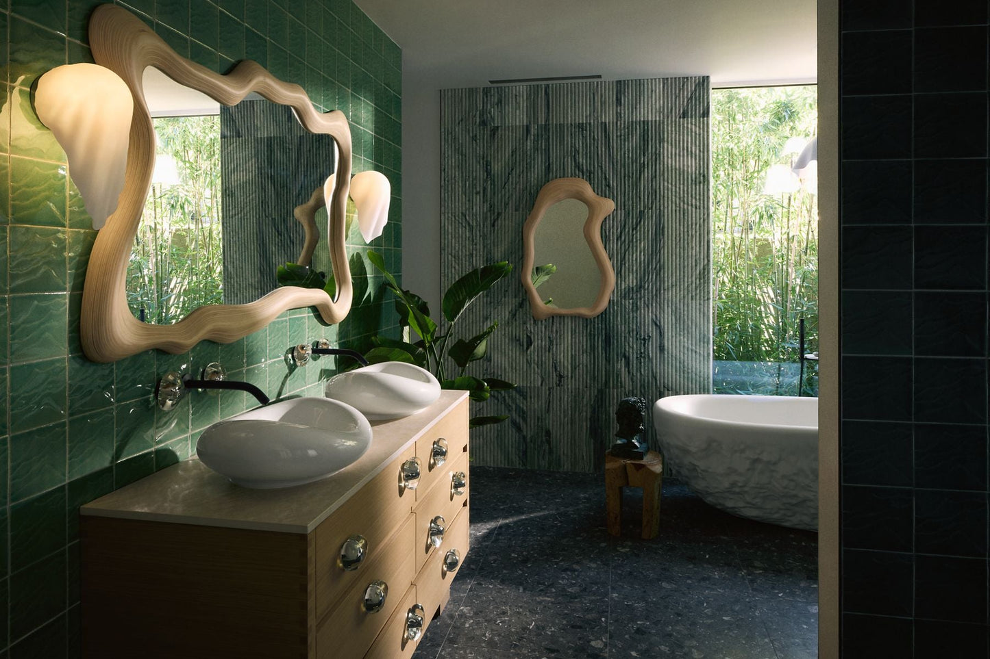 KOHLER Landshapes™ by Daniel Arsham 27" x 39" framed mirror