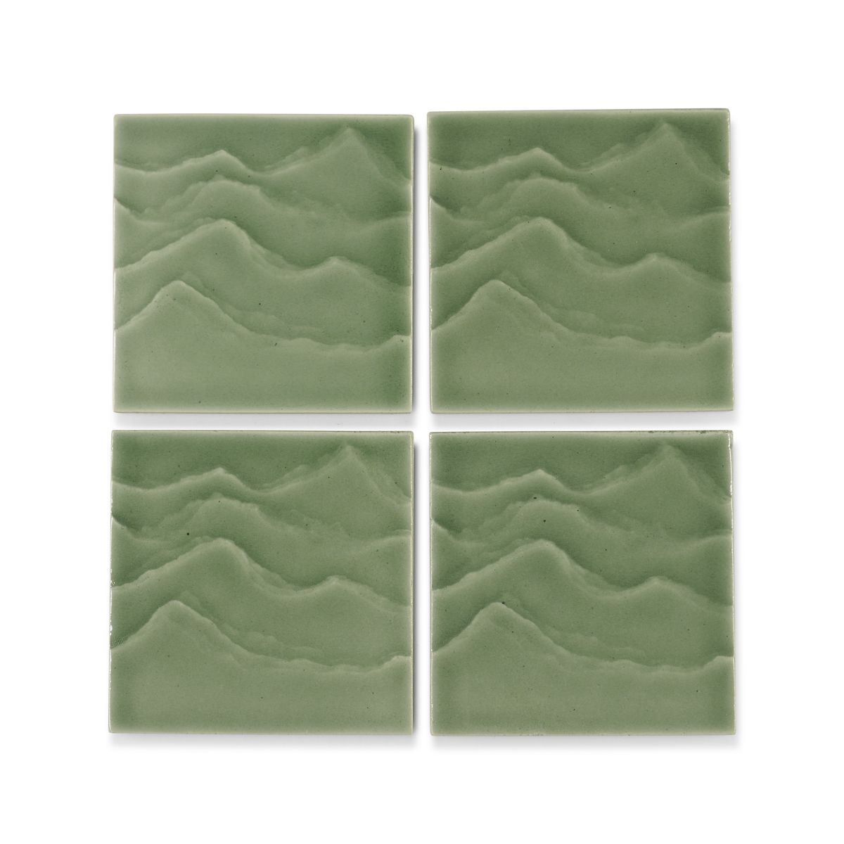 KOHLER Landshapes™ by Daniel Arsham 4" x 4" Feature Tile produced by the KOHLER WasteLAB