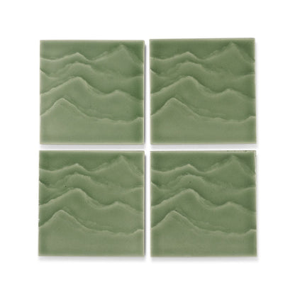 KOHLER Landshapes™ by Daniel Arsham 4" x 4" Feature Tile produced by the KOHLER WasteLAB