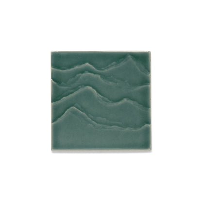 KOHLER Landshapes™ by Daniel Arsham 4" x 4" Feature Tile produced by the KOHLER WasteLAB