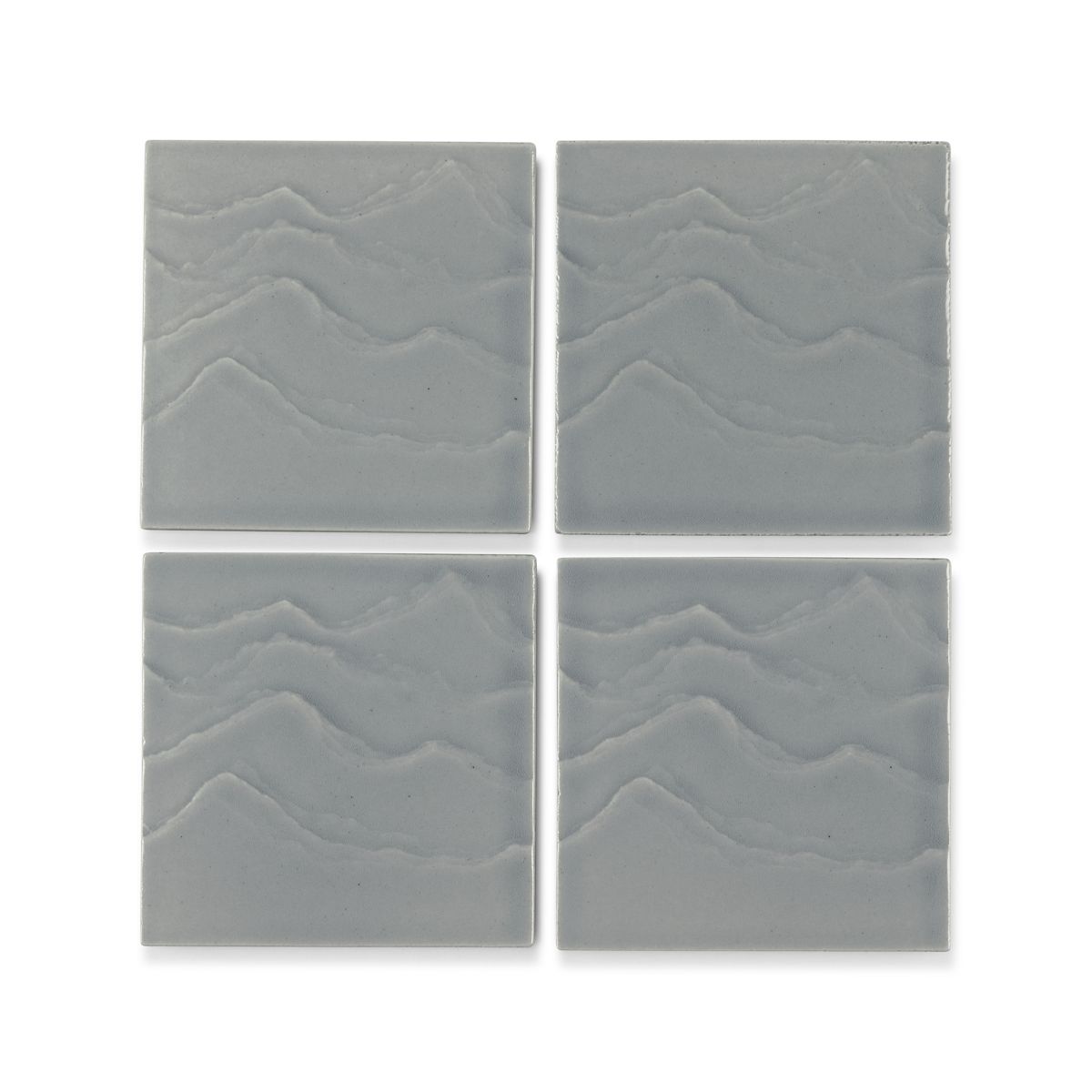 KOHLER Landshapes™ by Daniel Arsham 4" x 4" Feature Tile produced by the KOHLER WasteLAB