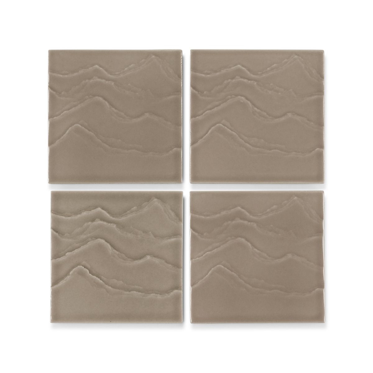 KOHLER Landshapes™ by Daniel Arsham 4" x 4" Feature Tile produced by the KOHLER WasteLAB
