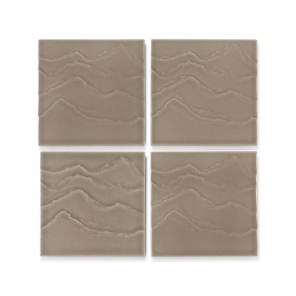 KOHLER Landshapes™ by Daniel Arsham 4" x 4" Feature Tile produced by the KOHLER WasteLAB