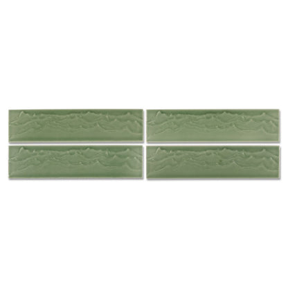 KOHLER Landshapes™ by Daniel Arsham 3" x 12" feature tile produced by the KOHLER WasteLAB
