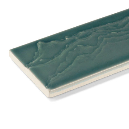 KOHLER Landshapes™ by Daniel Arsham 3" x 12" feature tile produced by the KOHLER WasteLAB