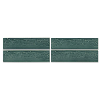 KOHLER Landshapes™ by Daniel Arsham 3" x 12" feature tile produced by the KOHLER WasteLAB