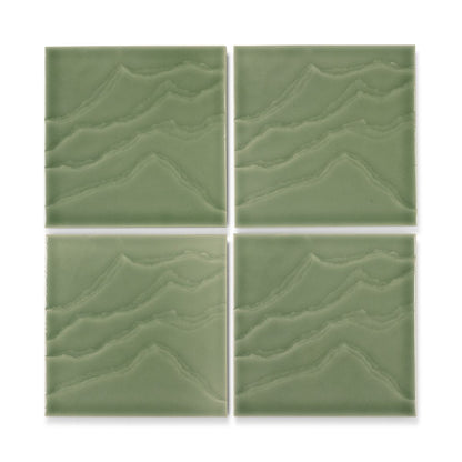 KOHLER Landshapes™ by Daniel Arsham 6" x 6" feature tile produced by the KOHLER WasteLAB